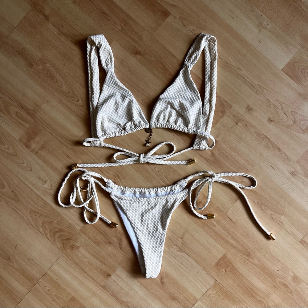 Haute Swimwear 'Isis' Bikini Set - Vanilla/Gold